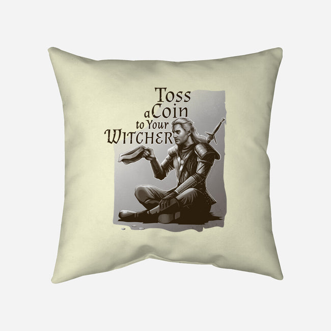Toss A Coin to Your Witcher-none removable cover w insert throw pillow-daobiwan