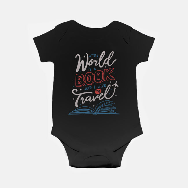 The World Is A Book-baby basic onesie-tobefonseca