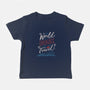 The World Is A Book-baby basic tee-tobefonseca