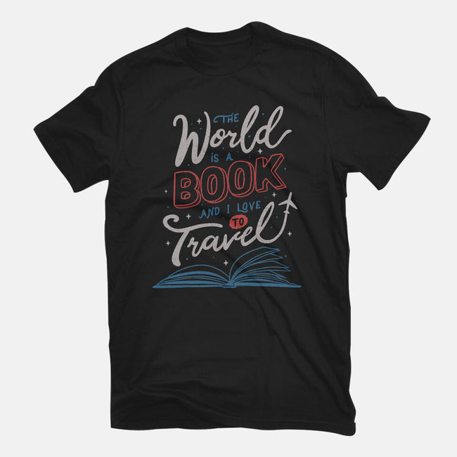 The World Is A Book-mens basic tee-tobefonseca