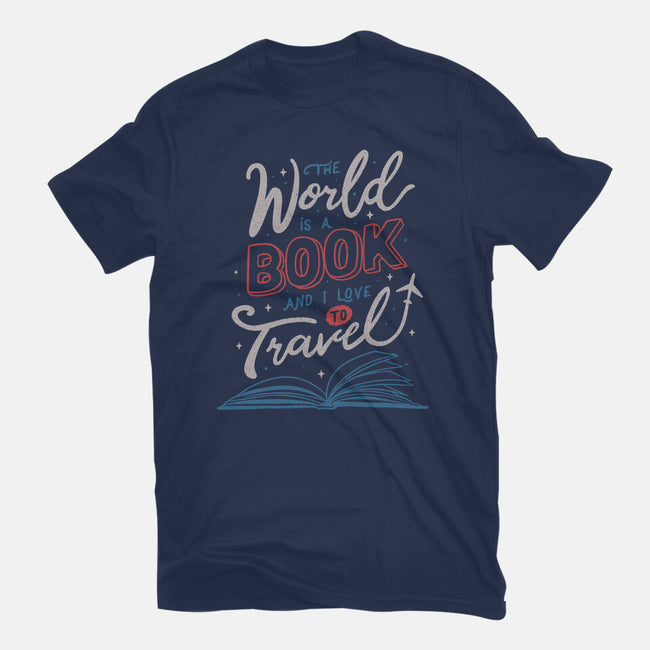 The World Is A Book-mens basic tee-tobefonseca