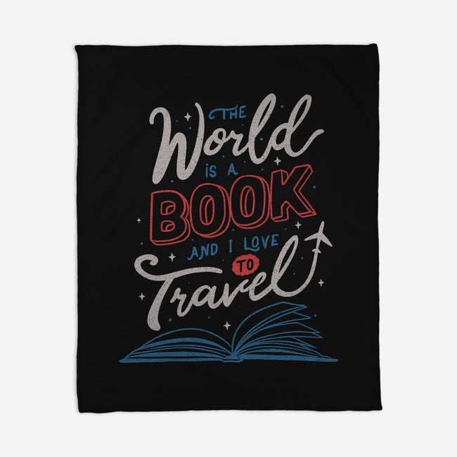 The World Is A Book-none fleece blanket-tobefonseca