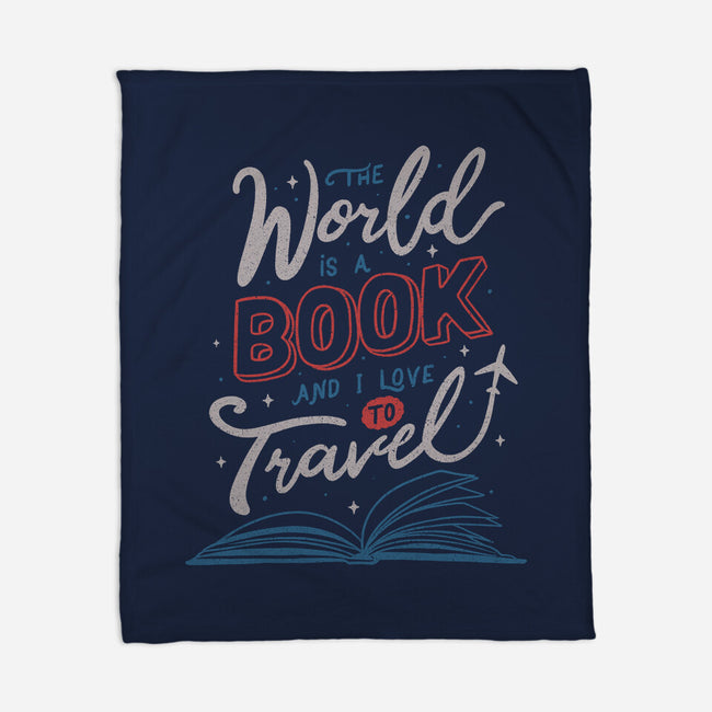 The World Is A Book-none fleece blanket-tobefonseca