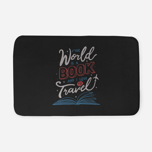 The World Is A Book-none memory foam bath mat-tobefonseca