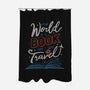 The World Is A Book-none polyester shower curtain-tobefonseca