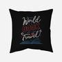 The World Is A Book-none removable cover w insert throw pillow-tobefonseca