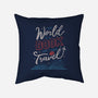 The World Is A Book-none removable cover w insert throw pillow-tobefonseca