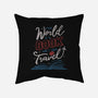 The World Is A Book-none removable cover throw pillow-tobefonseca