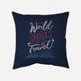 The World Is A Book-none removable cover throw pillow-tobefonseca