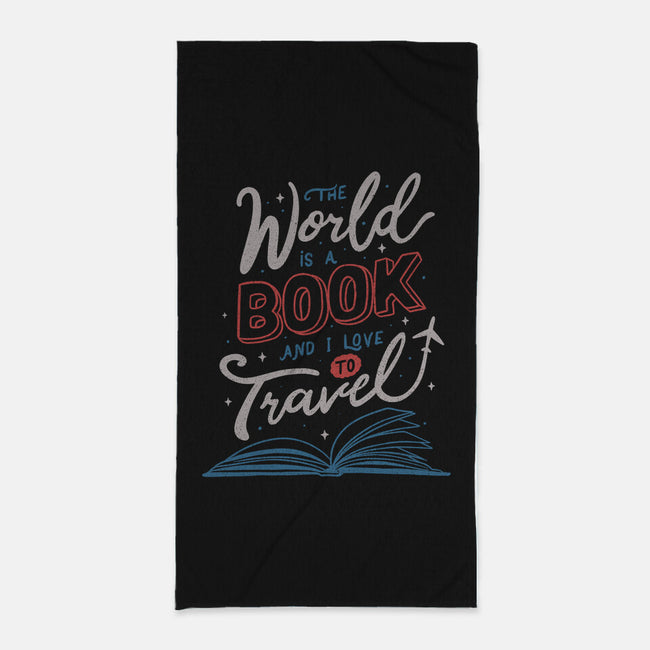The World Is A Book-none beach towel-tobefonseca