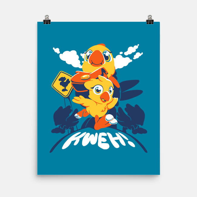 Kweh Chocobo-none matte poster-estudiofitas