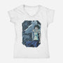 Mononoke Tiles-womens v-neck tee-danielmorris1993