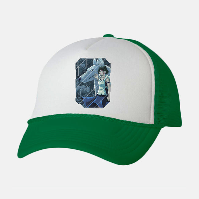 Mononoke Tiles-unisex trucker hat-danielmorris1993