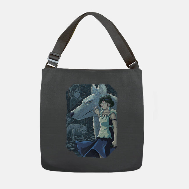 Mononoke Tiles-none adjustable tote-danielmorris1993