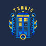 The Blue Phone Box-womens fitted tee-Logozaste