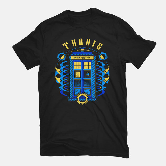 The Blue Phone Box-womens fitted tee-Logozaste
