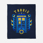 The Blue Phone Box-none fleece blanket-Logozaste