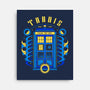The Blue Phone Box-none stretched canvas-Logozaste