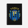 The Blue Phone Box-none dot grid notebook-Logozaste