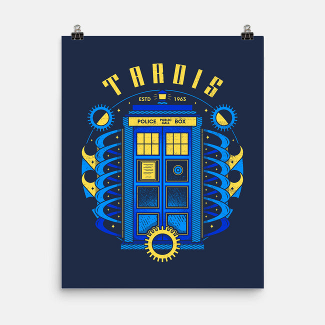 The Blue Phone Box-none matte poster-Logozaste