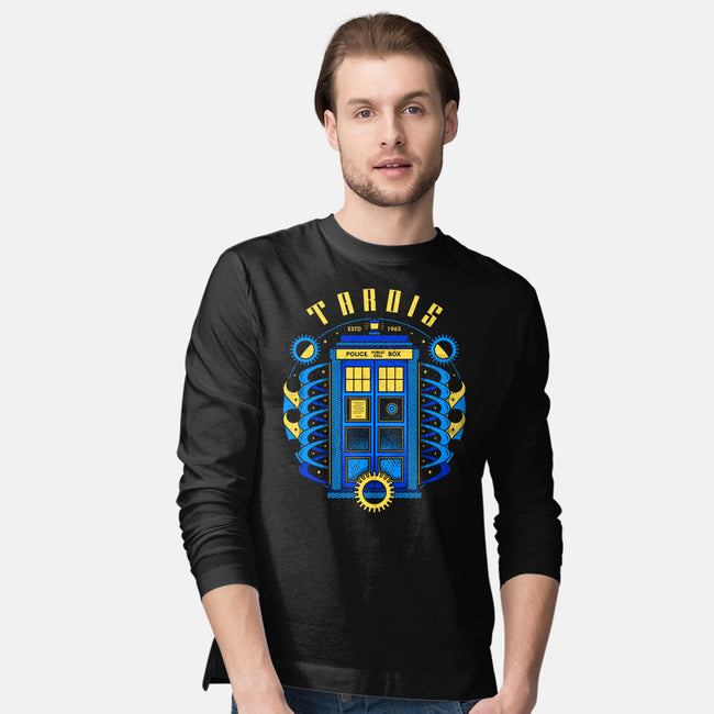 The Blue Phone Box-mens long sleeved tee-Logozaste