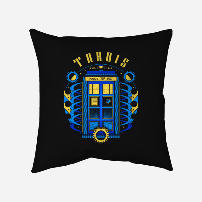 The Blue Phone Box-none removable cover w insert throw pillow-Logozaste