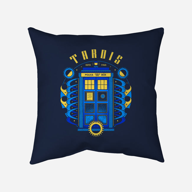 The Blue Phone Box-none removable cover w insert throw pillow-Logozaste