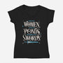 Strange Women-womens v-neck tee-zawitees