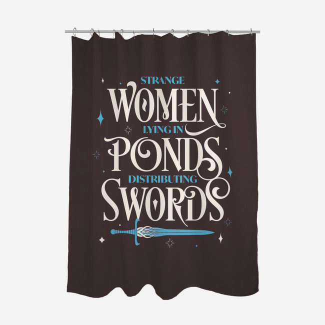 Strange Women-none polyester shower curtain-zawitees