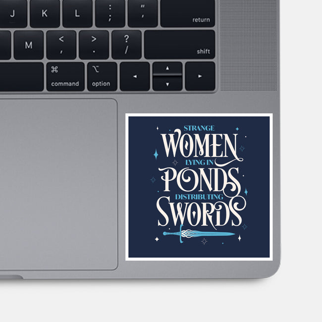 Strange Women-none glossy sticker-zawitees