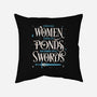 Strange Women-none removable cover w insert throw pillow-zawitees