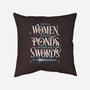 Strange Women-none removable cover w insert throw pillow-zawitees