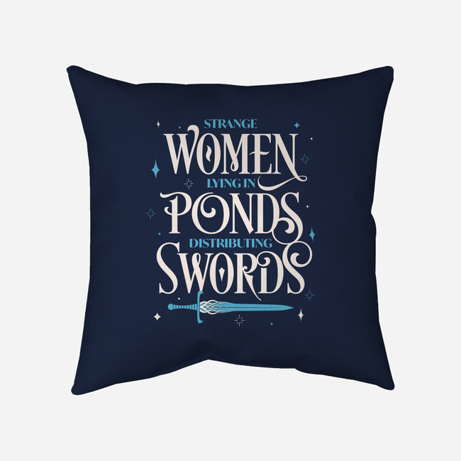 Strange Women-none removable cover w insert throw pillow-zawitees