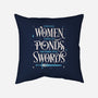 Strange Women-none removable cover w insert throw pillow-zawitees