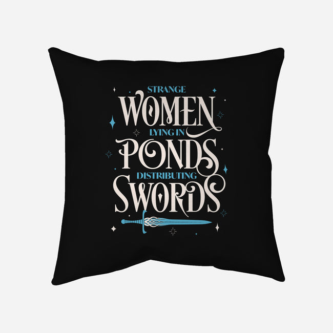 Strange Women-none removable cover throw pillow-zawitees