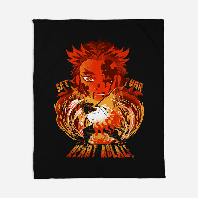 Set Your Heart Ablaze-none fleece blanket-constantine2454