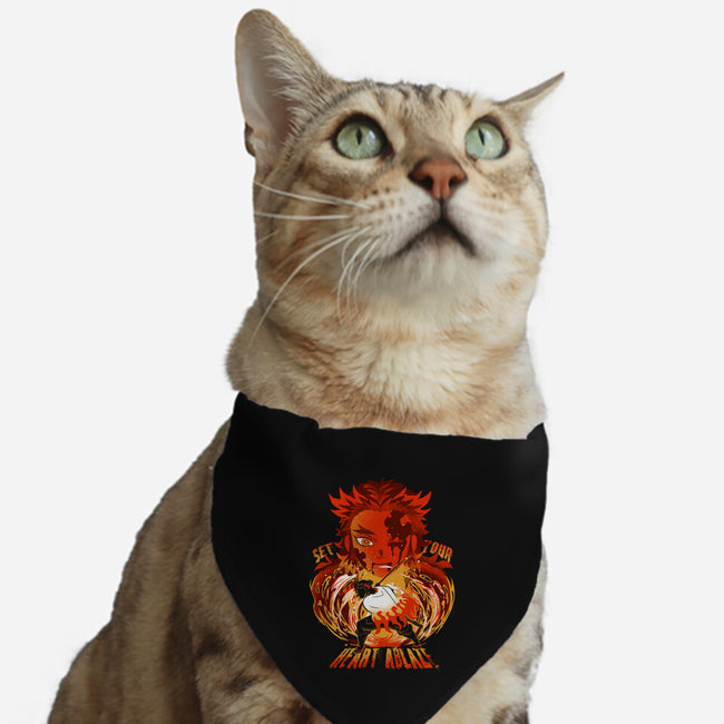 Set Your Heart Ablaze-cat adjustable pet collar-constantine2454