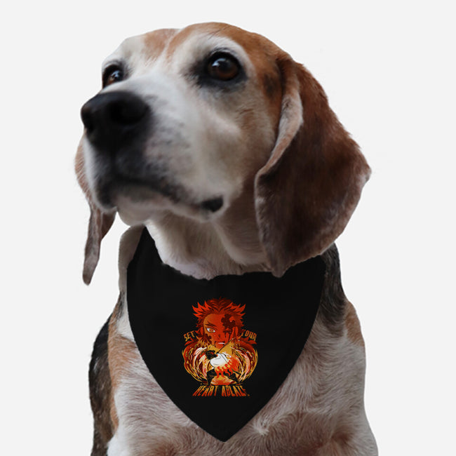 Set Your Heart Ablaze-dog adjustable pet collar-constantine2454
