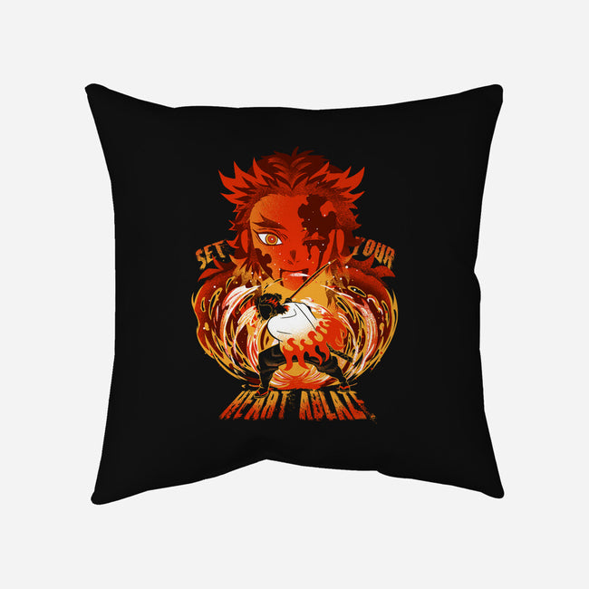 Set Your Heart Ablaze-none removable cover throw pillow-constantine2454