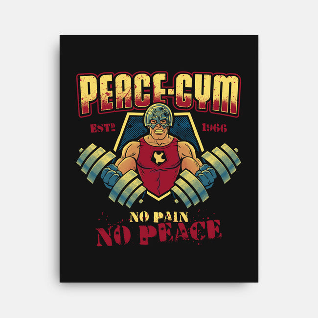 Peace Gym-none stretched canvas-teesgeex