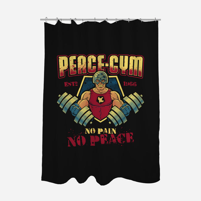 Peace Gym-none polyester shower curtain-teesgeex