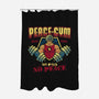 Peace Gym-none polyester shower curtain-teesgeex