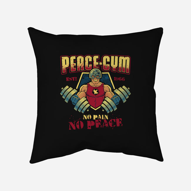 Peace Gym-none removable cover w insert throw pillow-teesgeex