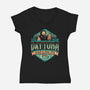 Human Alcohol Beer-womens v-neck tee-teesgeex