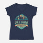Human Alcohol Beer-womens v-neck tee-teesgeex