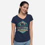 Human Alcohol Beer-womens v-neck tee-teesgeex