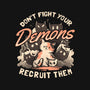 Recruit Your Demons-none dot grid notebook-eduely