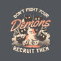 Recruit Your Demons-none polyester shower curtain-eduely