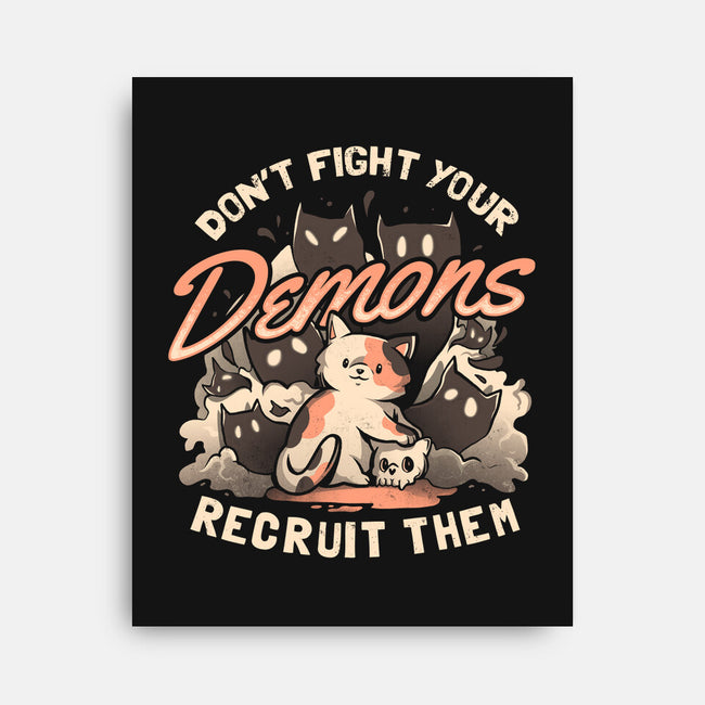 Recruit Your Demons-none stretched canvas-eduely