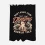 Recruit Your Demons-none polyester shower curtain-eduely